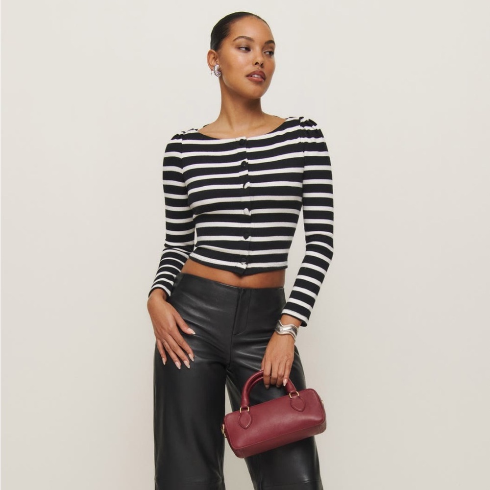 Reformation Lenox Stripe Cardigan
